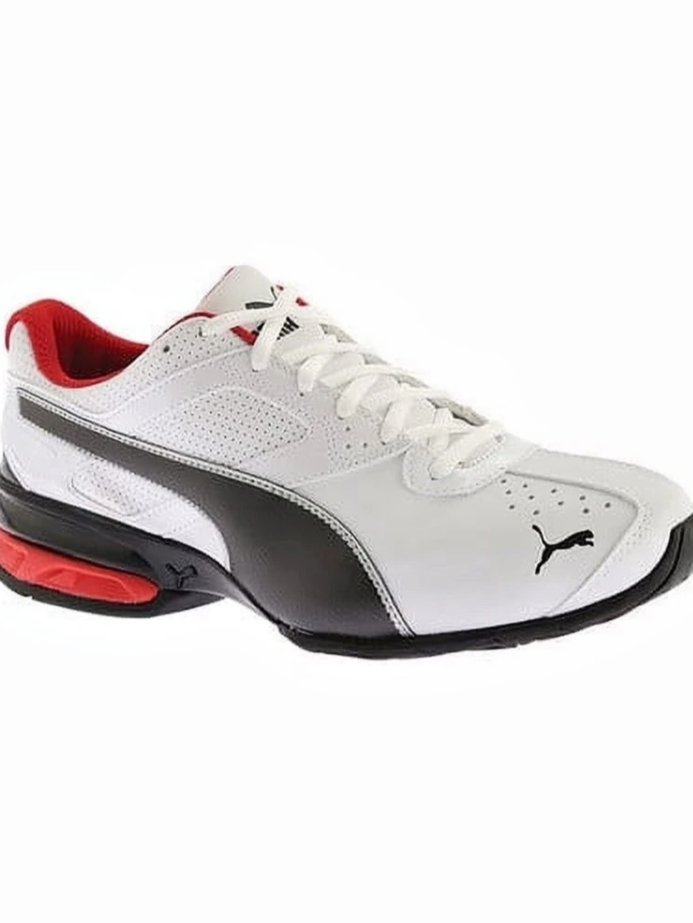 PUMA Men's Tazon 6 FM Cross-Training Shoes White Black Red Sneaker NIB Size 9